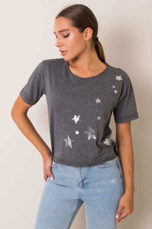 Tumši pelēks Star FOR FITNESS T-krekls