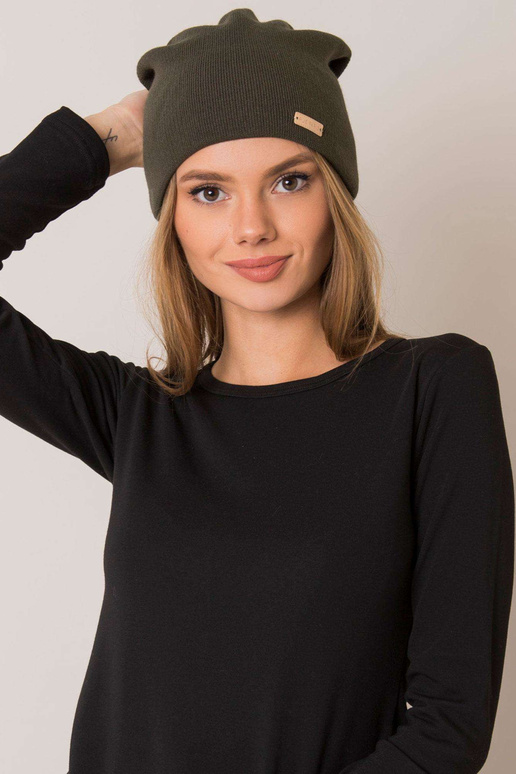 Haki krāsas beanie pamata RUE PARIS