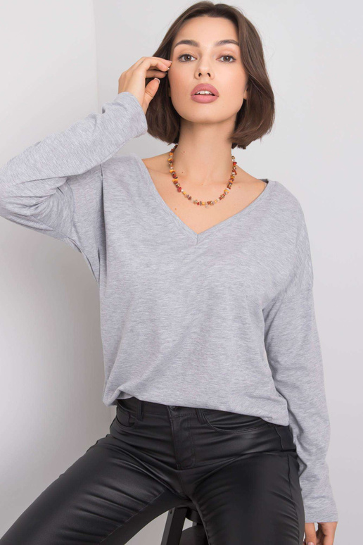 Pelēka melanža blūze Modena