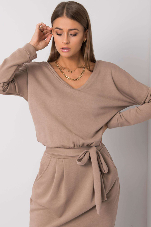 Tumši bēša kleita Kloe RUE PARIS