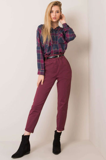 Cassie sarkanbrūnās bikses