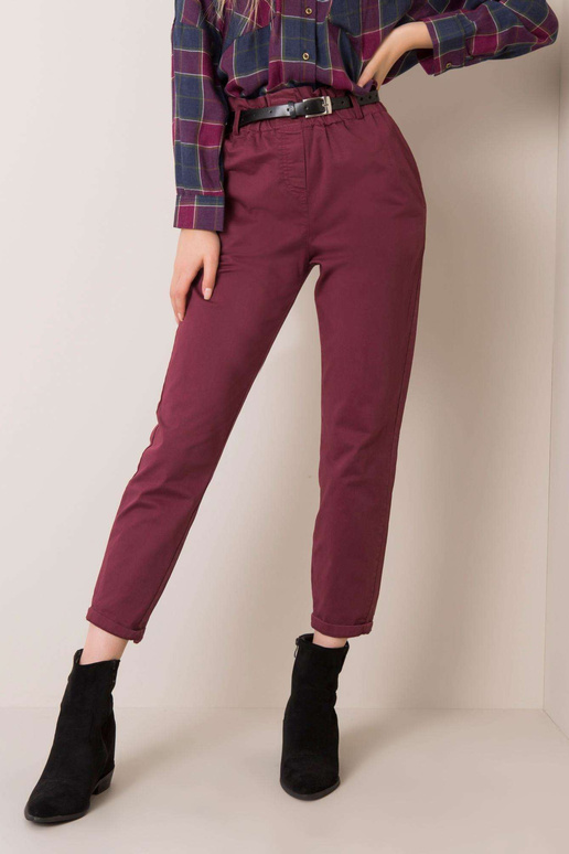 Cassie sarkanbrūnās bikses