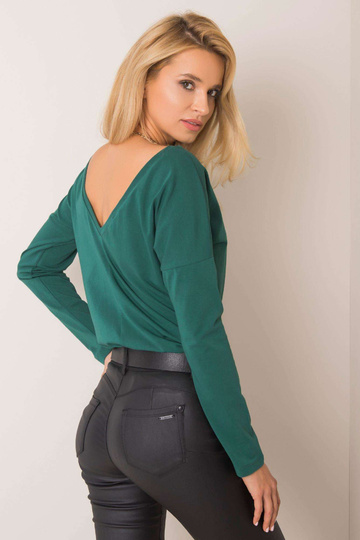 Tumši zaļa blūze Larissa 2