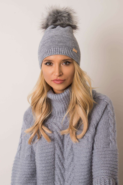 Pelēka ziemas cepure RUE PARIS