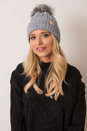 Pelēka ziemas cepure RUE PARIS