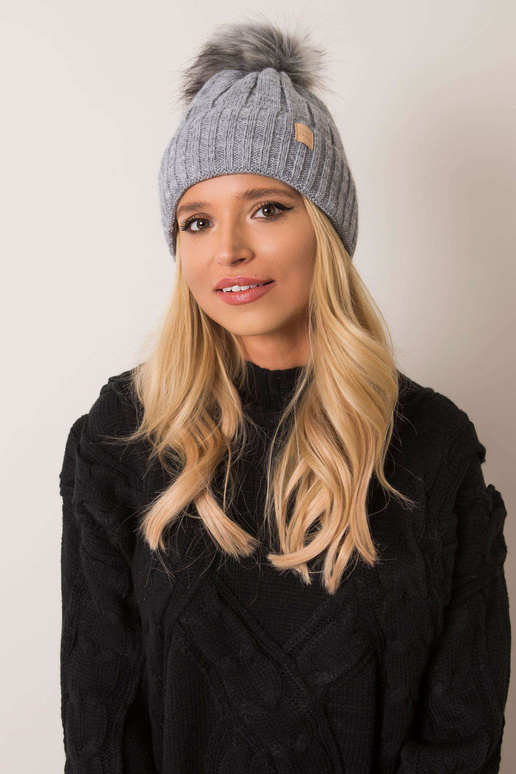 Pelēka ziemas cepure RUE PARIS