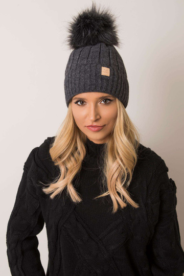 Tumši pelēka ziemas cepure... 2