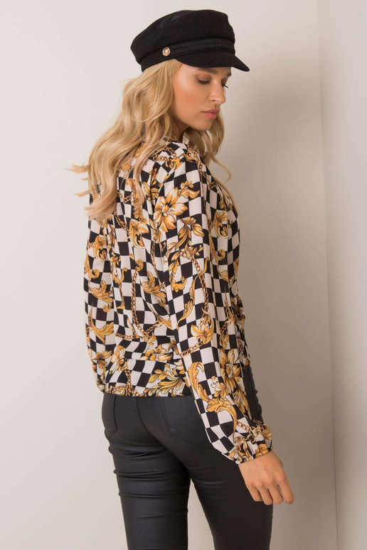 Melna-ekrū blūze Blaire