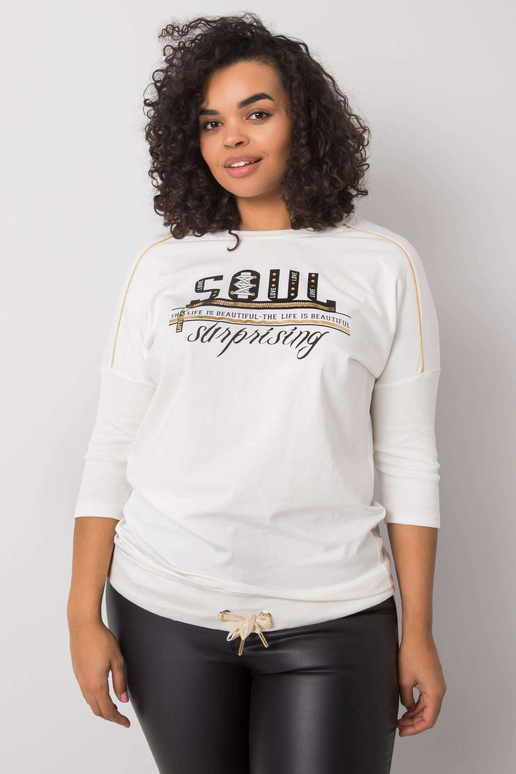 Ekrū blūze ar uzrakstu Marilia Ekrū blūze ar uzrakstu Marilia