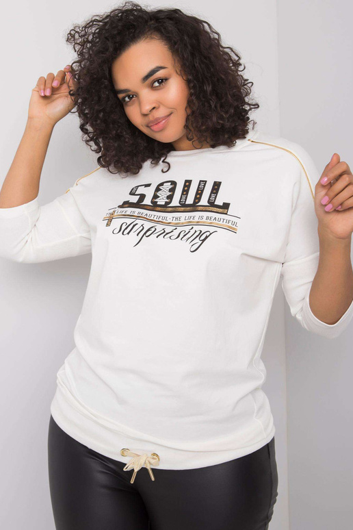 Ekrū blūze ar uzrakstu Marilia Ekrū blūze ar uzrakstu Marilia