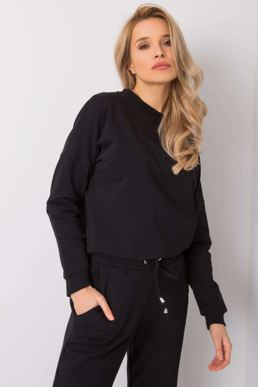 Casilda RUE PARIS melns sporta krekls