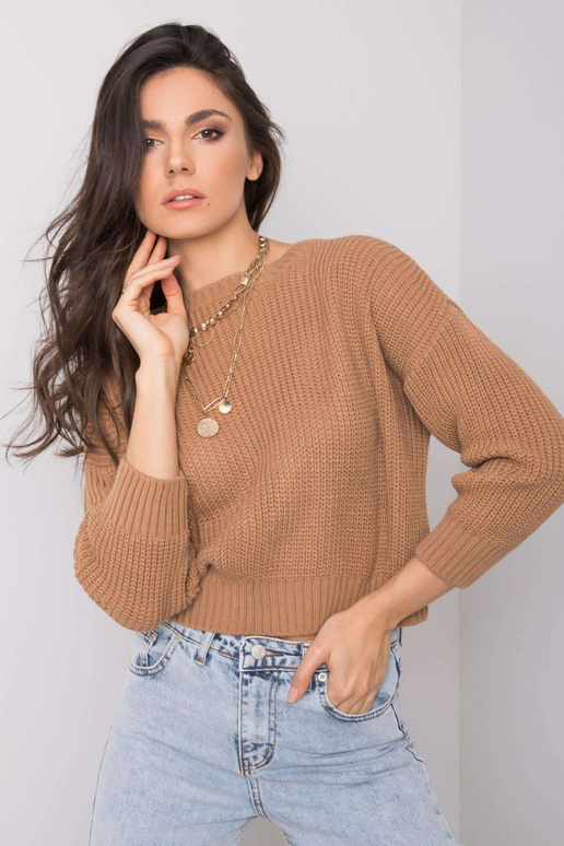 Brūns klasisks džemperis Claudette...