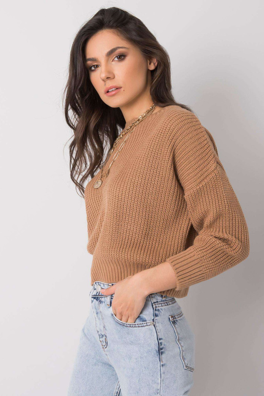 Brūns klasisks džemperis Claudette...