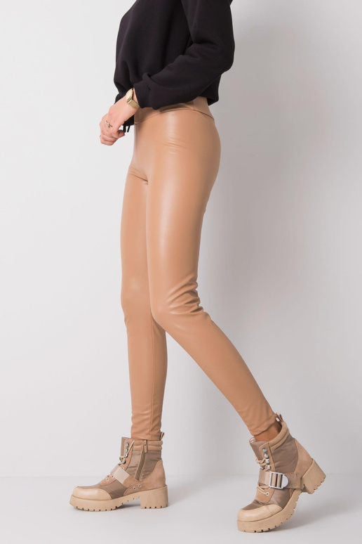 Briana gaiši brūni ādas legingi RUE...