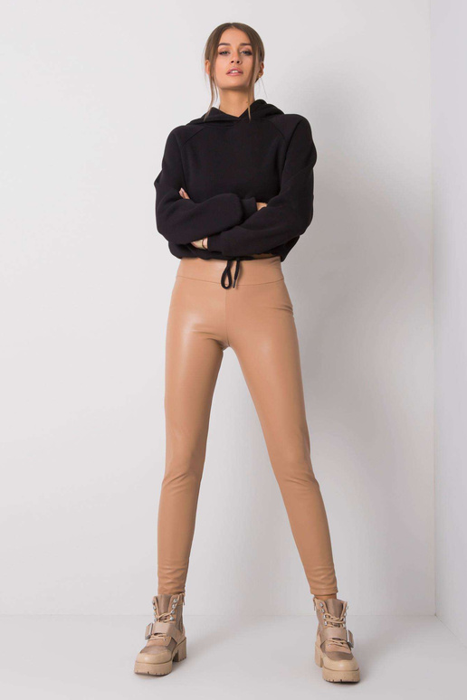 Briana gaiši brūni ādas legingi RUE...