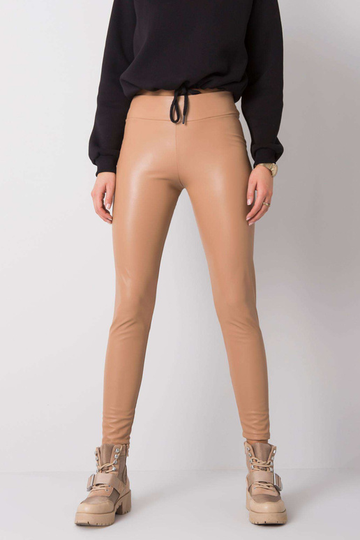 Briana gaiši brūni ādas legingi RUE...