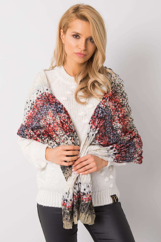 Haki-sarkana raksta šalle