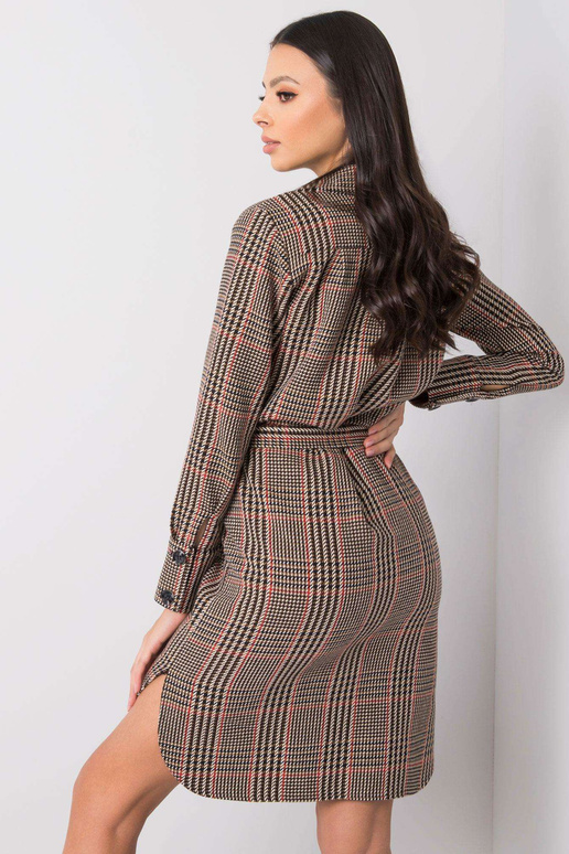 Brūnā un sarkanā Martita kleita