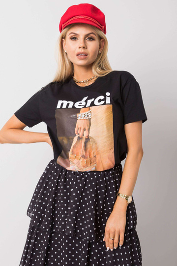 Kailijas melns T-krekls