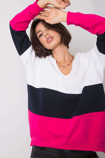 Balts un fuksijas krāsas...