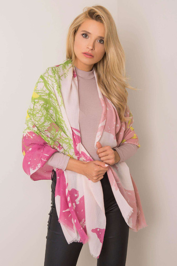 Tumši rozā-zaļa raksta slings