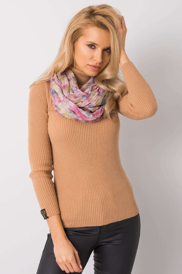 Ziedu raksta pūderrozā pleds