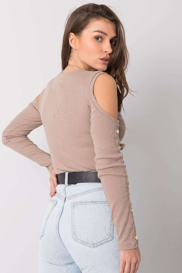 Tumši bēša blūze Nadia 2