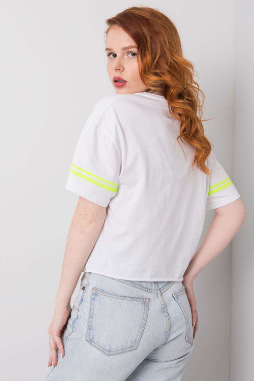 Balts kokvilnas T-krekls Shelby