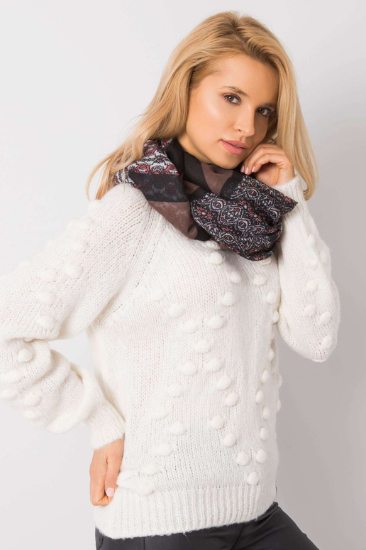 Melns un koraļļu raksta slings