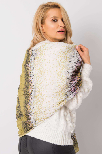 Gaiši zaļš pleds ar rakstiem 2