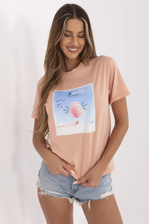 Kadi Cotton Salmon T-krekls