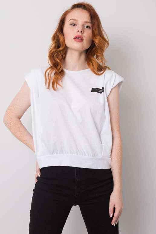 Balts T-krekls ar Zariah uzrakstiem Balts T-krekls ar Zariah uzrakstiem