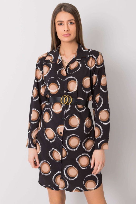 Melna un brūna Farro kleita Melna un brūna Farro kleita