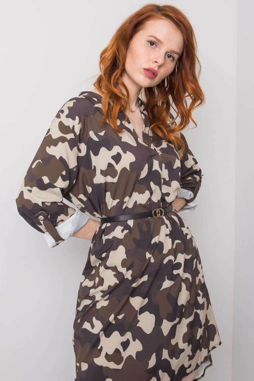 Bēša Khaki Camo kleita Blaise