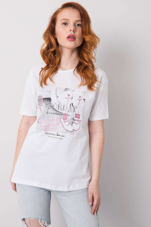 Balts t-krekls ar Sierra aplikācijām