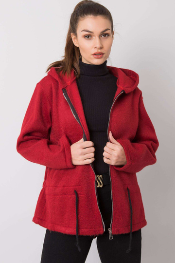 Odrijas bordo krāsas mētelis 2