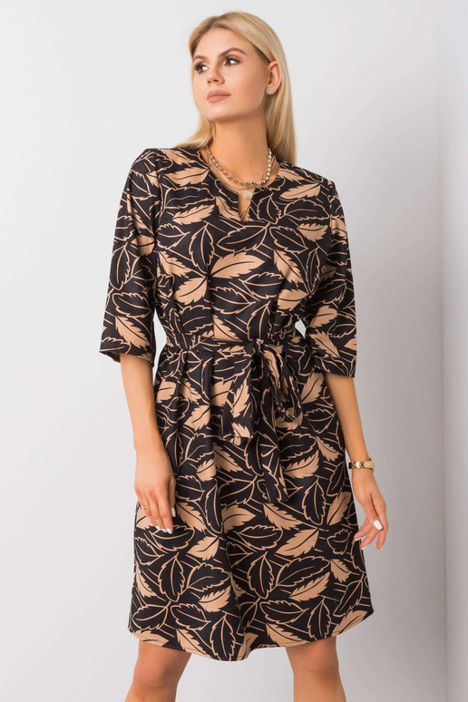 Melna un bēša kleita Luna Melna un bēša kleita Luna