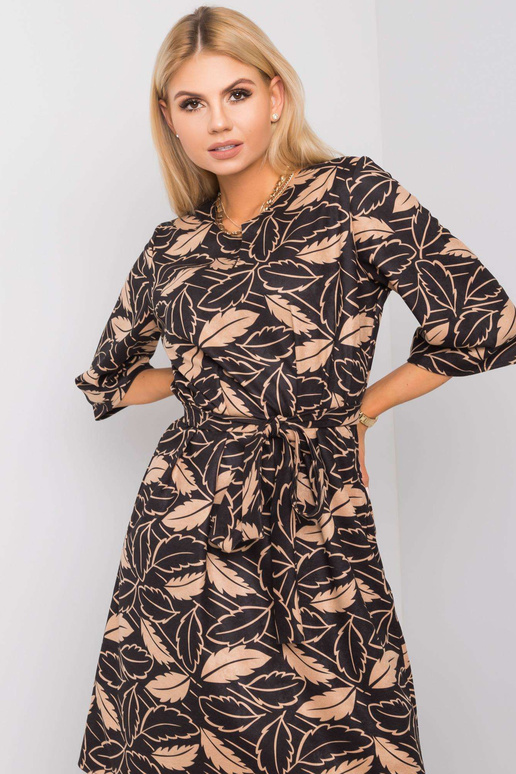 Melna un bēša kleita Luna Melna un bēša kleita Luna