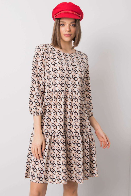 Ecru kleita ar volāniem Libby RUE PARIS