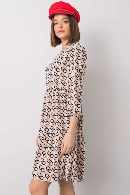 Ecru kleita ar volāniem Libby RUE PARIS