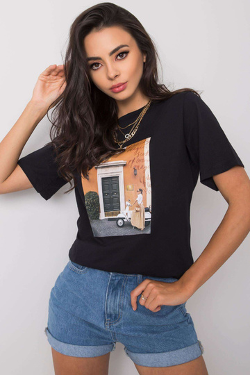 Melns T-krekls ar Gloria... 2