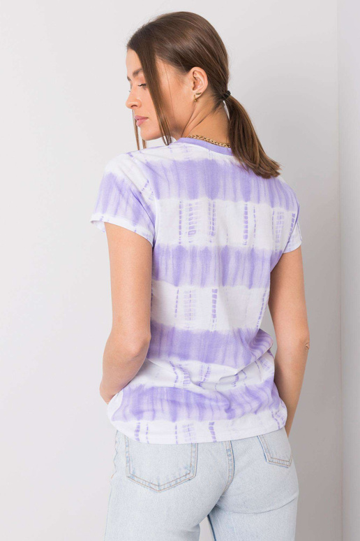 Violets un balts Gianna T-krekls