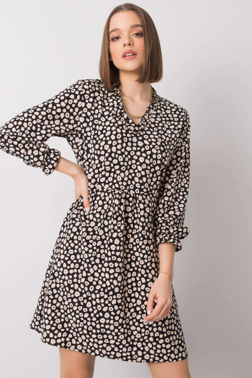 Farrah RUE PARIS melna kleita