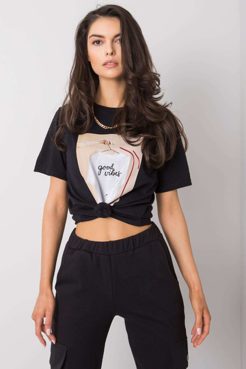 Melns Sasha T-krekls 2