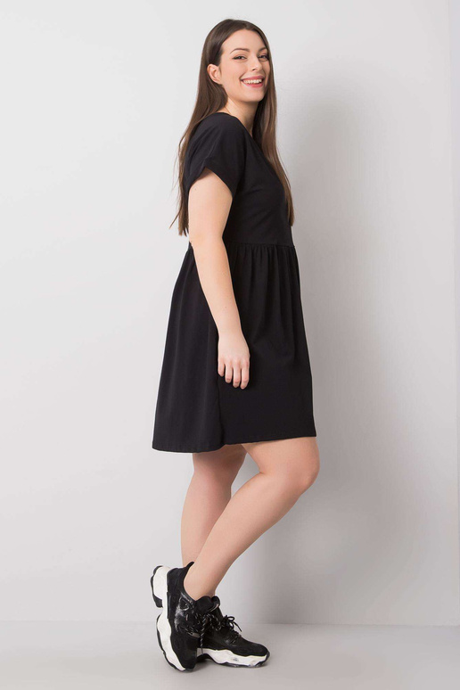 Melna kokvilnas liela izmēra Molly...