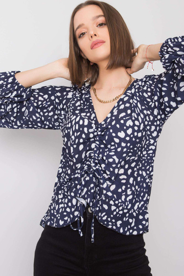 Ricarda tumši zila blūze 2