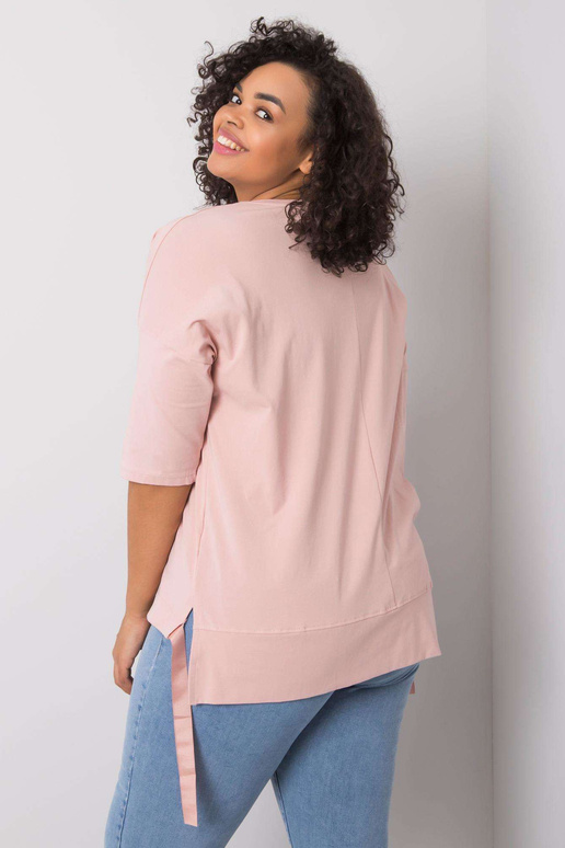 Netīri rozā blūze ar Cassia aplikācijām