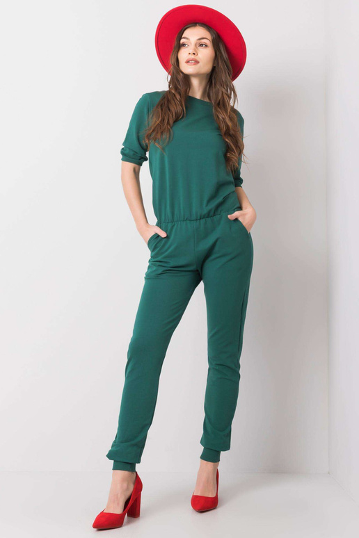 Tumši zaļš kombinezons Ilina