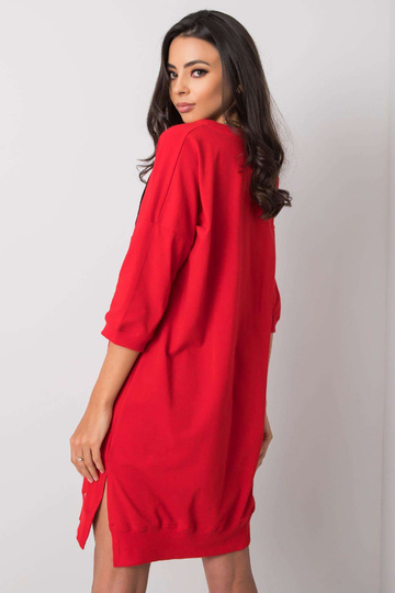 Earnestine Red ikdienas kleita