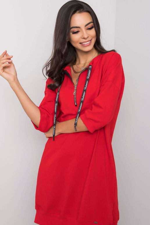 Earnestine Red ikdienas kleita